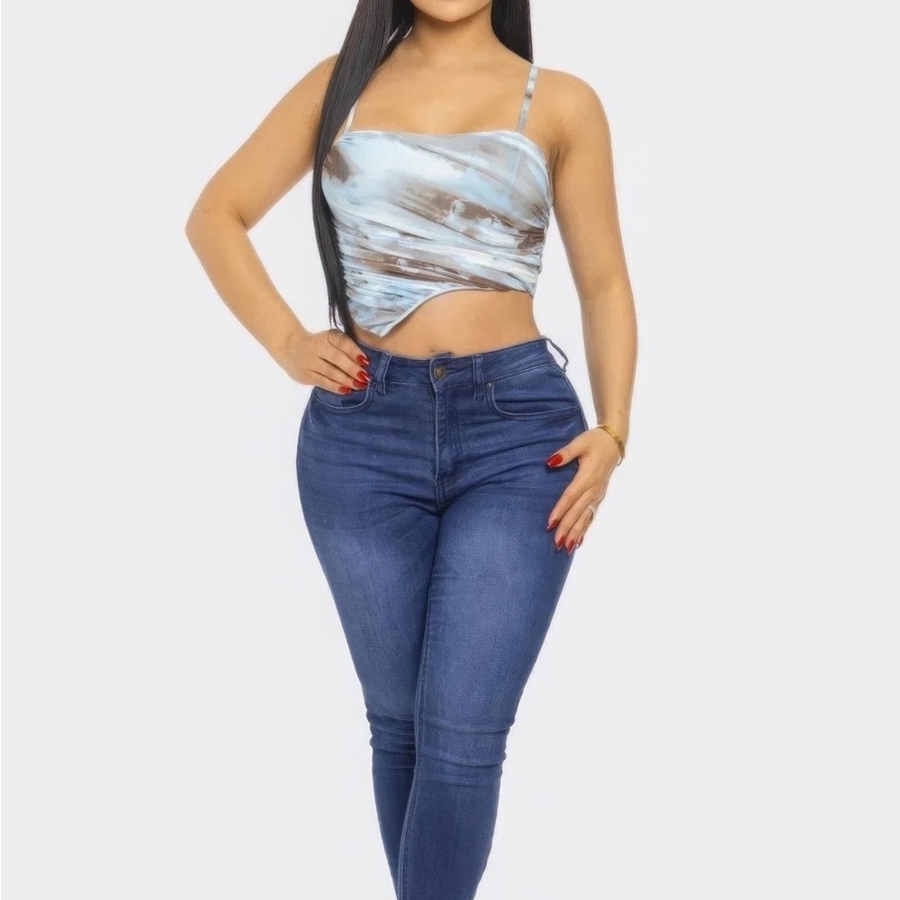 Mesh Print Top - Picture 2 of 5